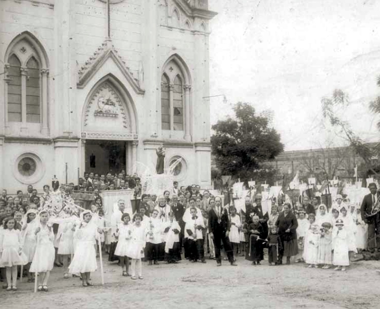 Quadrilha em Votorantim, 1925, foto preto e branco