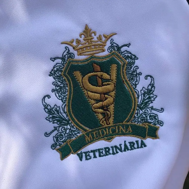 Bordado do brasão de Medicina Veterinária