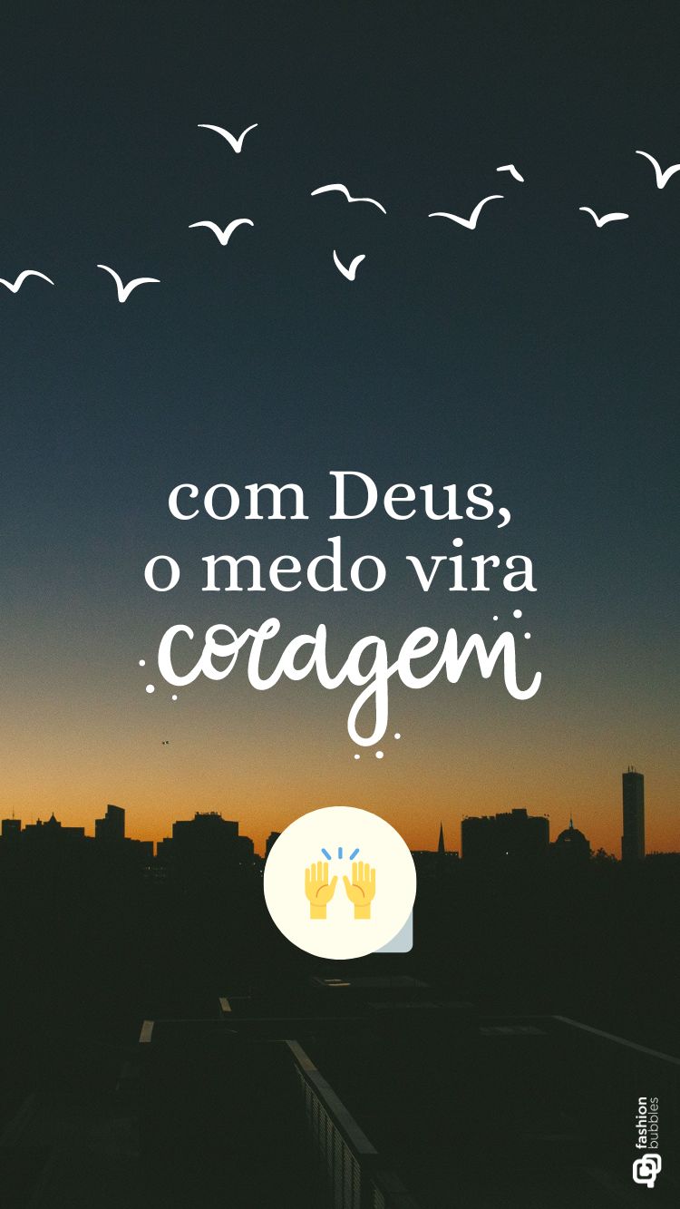 Frases de coragem escrito em foto de prédios de cidade