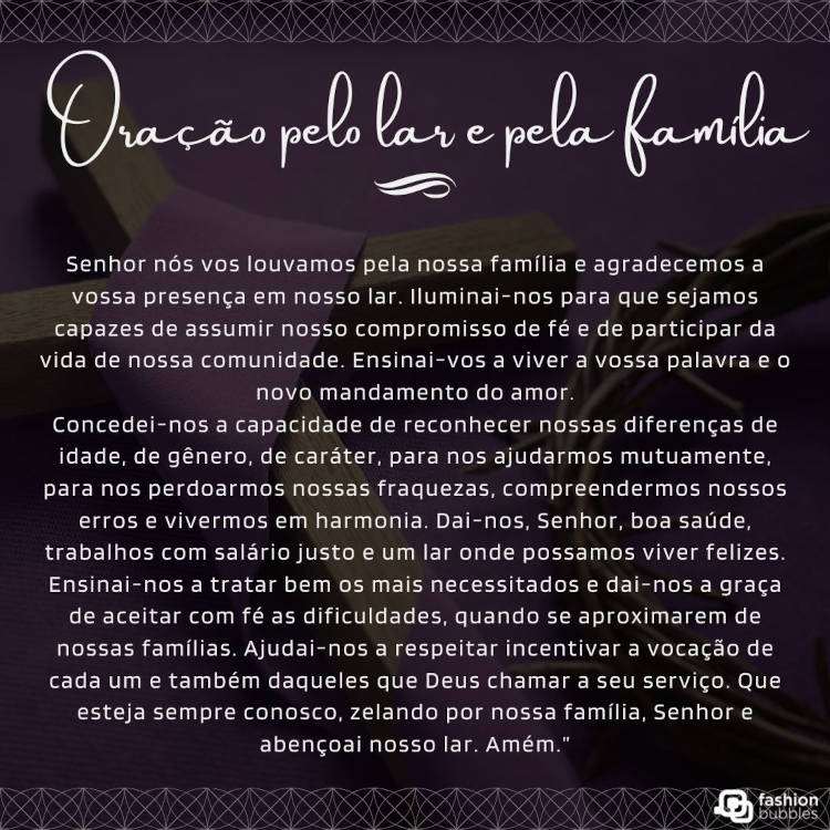 Oração pelo lar e pela família