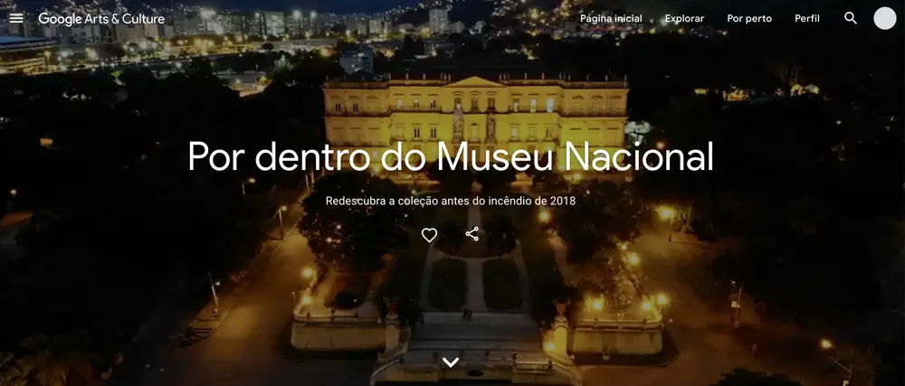 Museu nacional - entretenimento online quarentena coronavirus