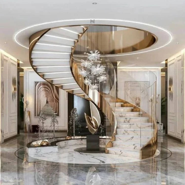 Hall de entrada de luxo.