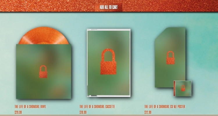 Print do site de pré-venda do novo álbum