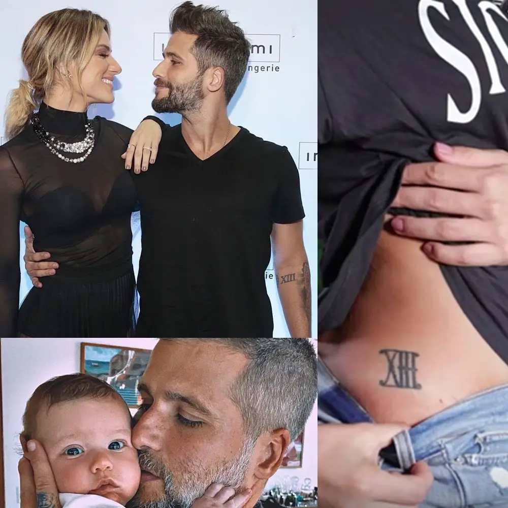 Imagens das tatuagens da dupla Giovanna Ewbank e Bruno Gagliasso.