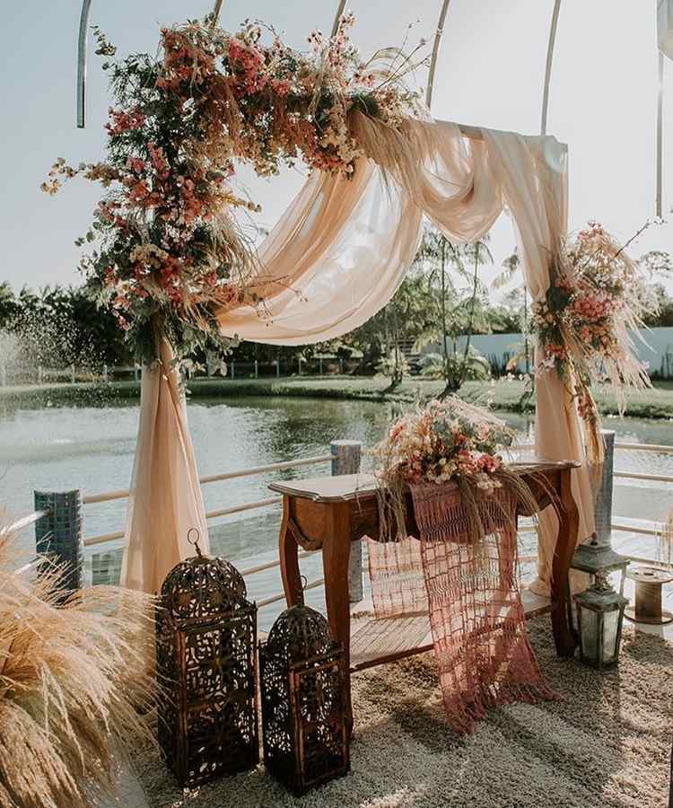 Decoração para casamento mini wedding: boho