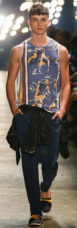 Regatas Estilosas Moda Masculina Murilo Lomas desfila coleção na SPFW N41