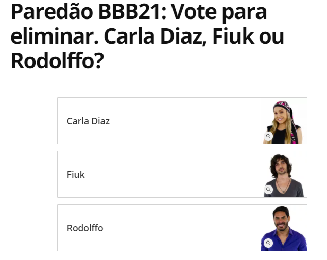 Print do Gshow BBB 21