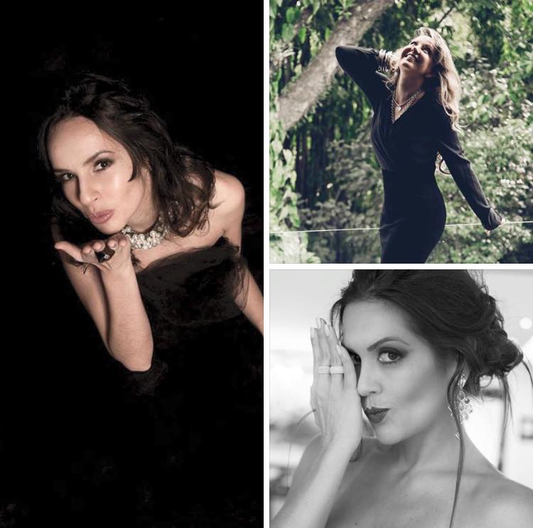 Montagem com fotos de mulheres maduras, não-modelos