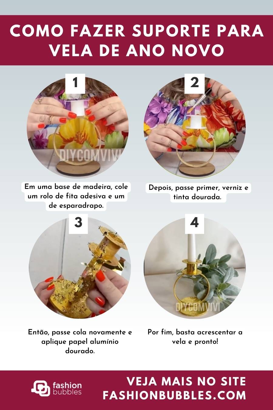 Com fazer suporte par vela de ano novo.