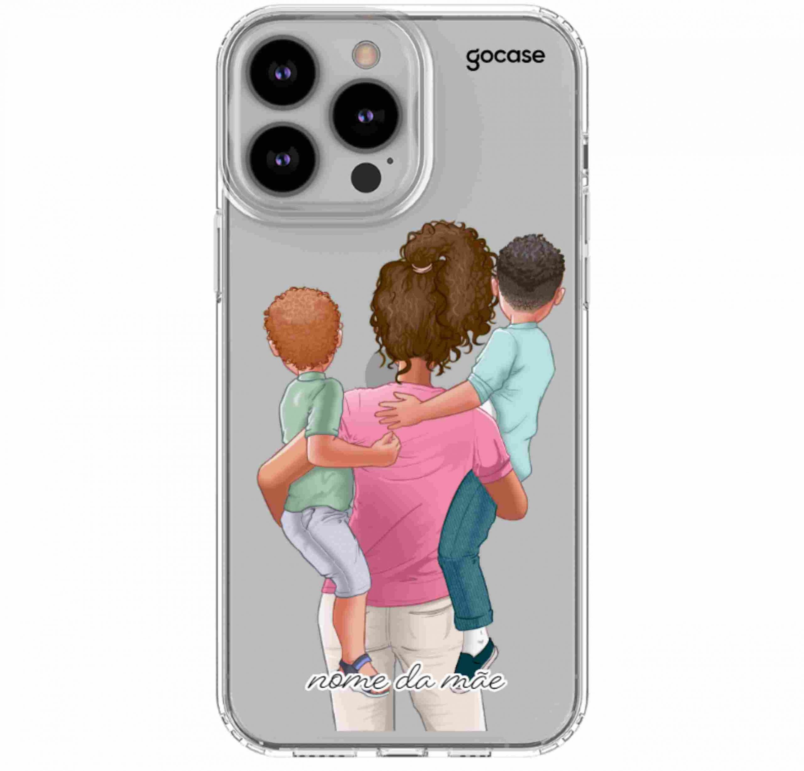 case celular mãe e filhos