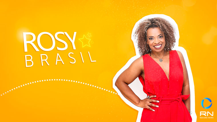 Rosy Brasil. Imagem da tv de Rosy como apresentadora.