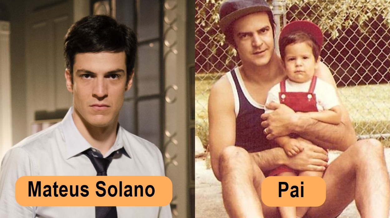 Mateus Solano e seu pai.