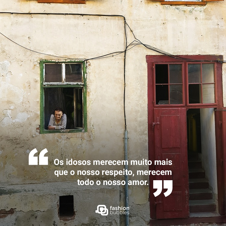 Frase sobre respeitar os idosos