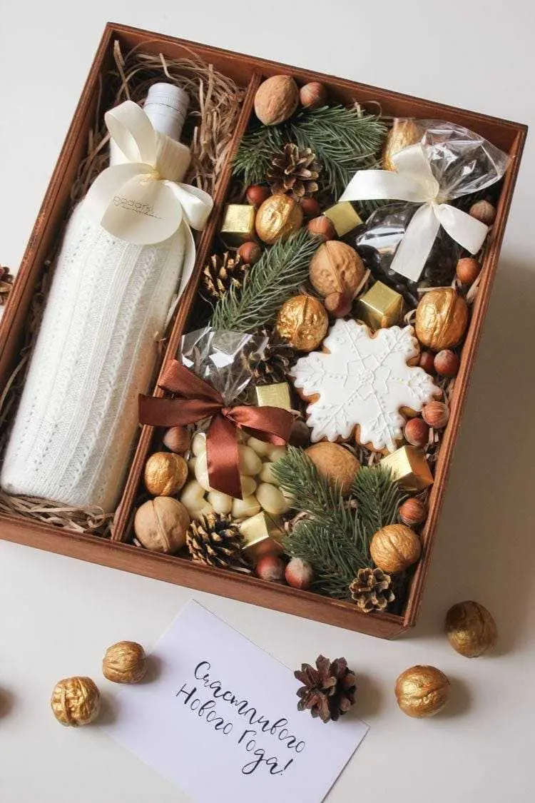 Caixa de doces e leite