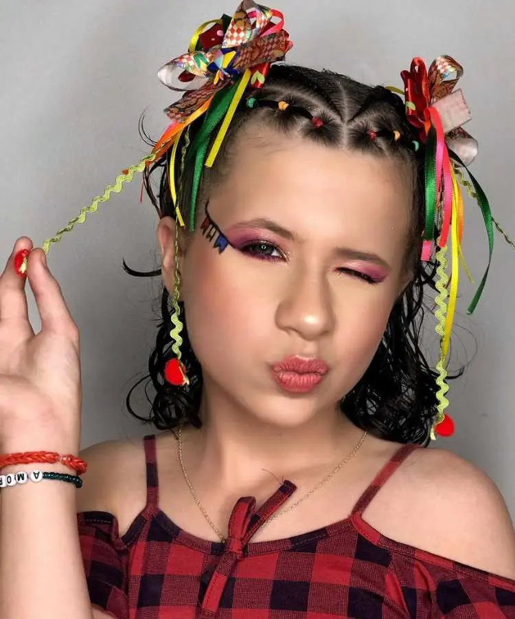 Make fácil de São João para meninas