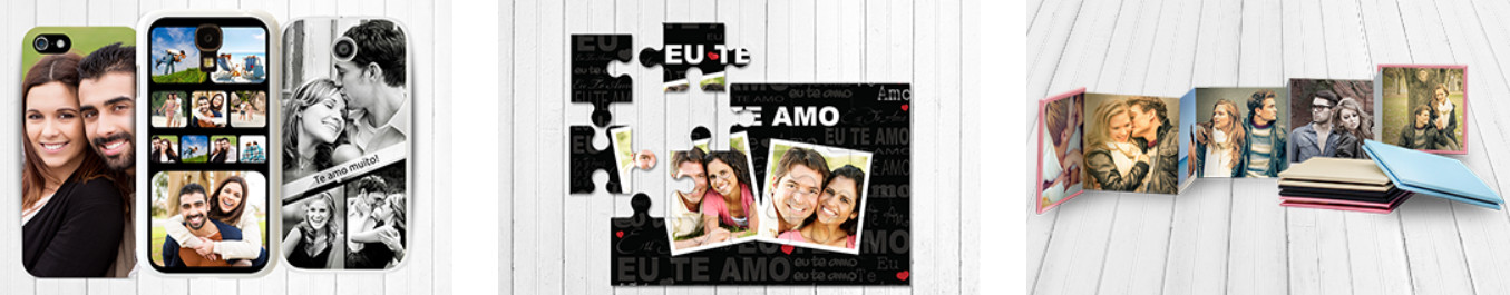 Montagem ideias de presentes para fazer com foto do namorado
