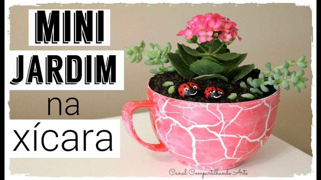 Capa de vídeo sobre Mini jardim na xícara