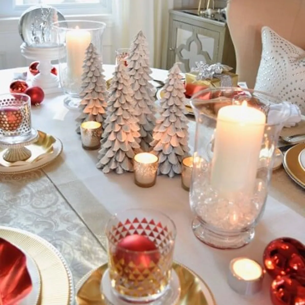 Centro de mesa de Natal faça você mesmo.