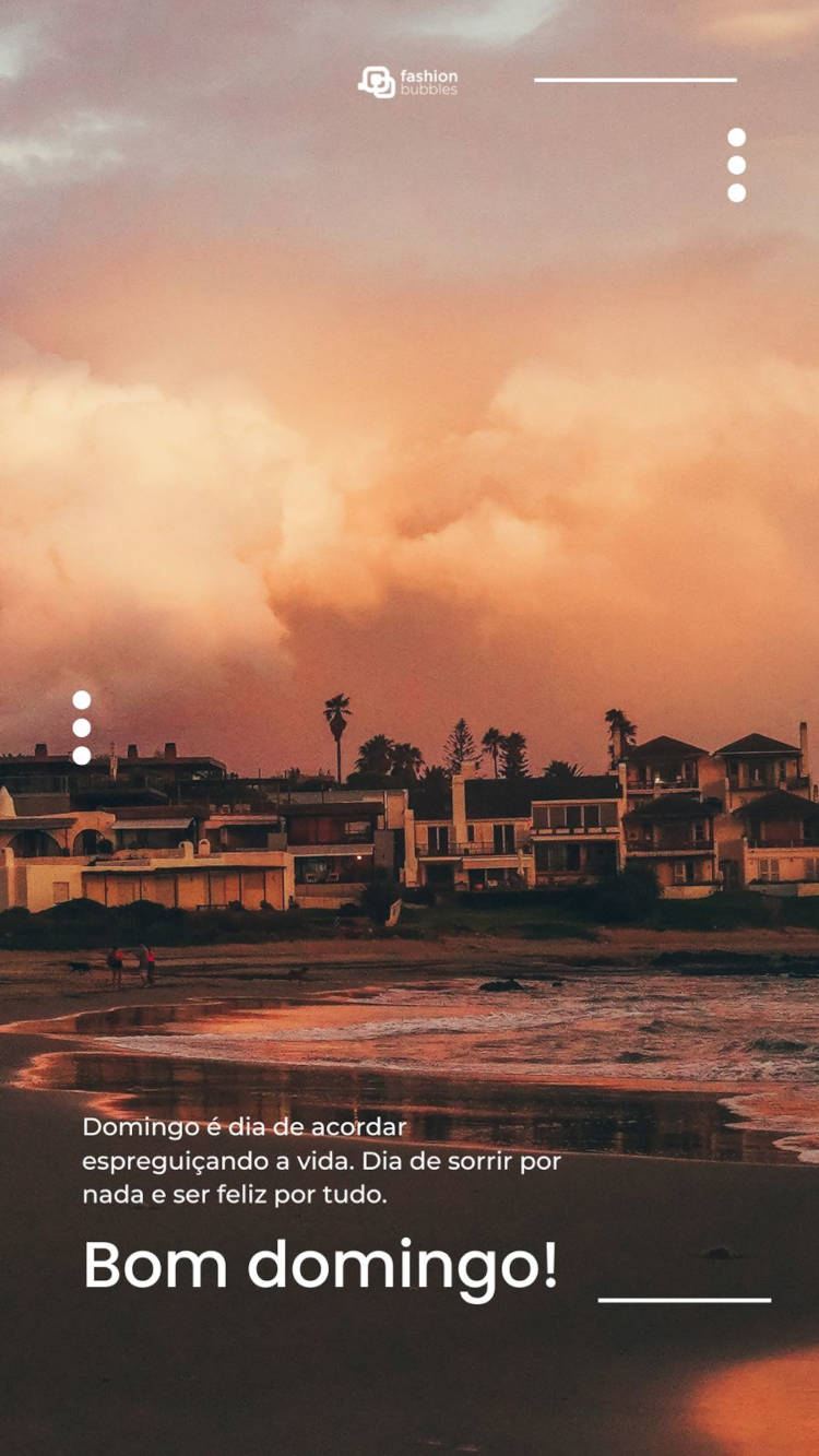 Frase sobre felicidade no dia escrita em foto de praia no amanhecer
