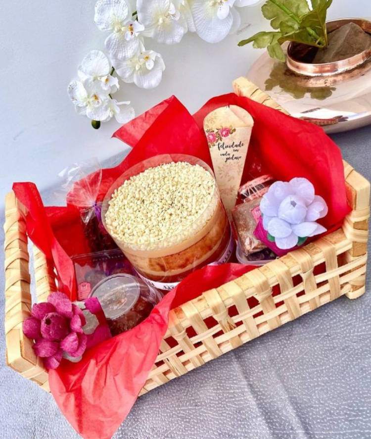 Cesta de Dia das Mães com doces