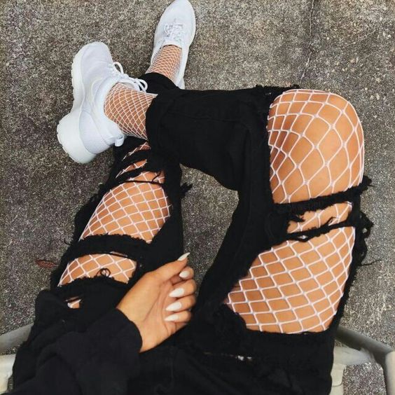 looks de carnaval meia arrastao estilo