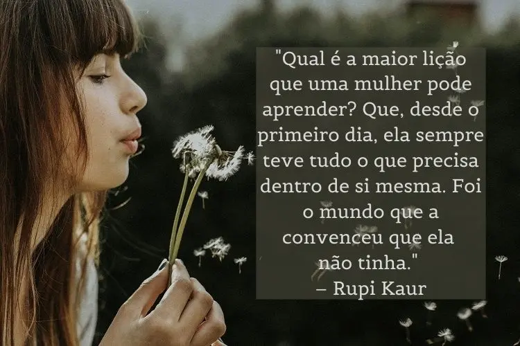 frase feminista Rupi Kaur