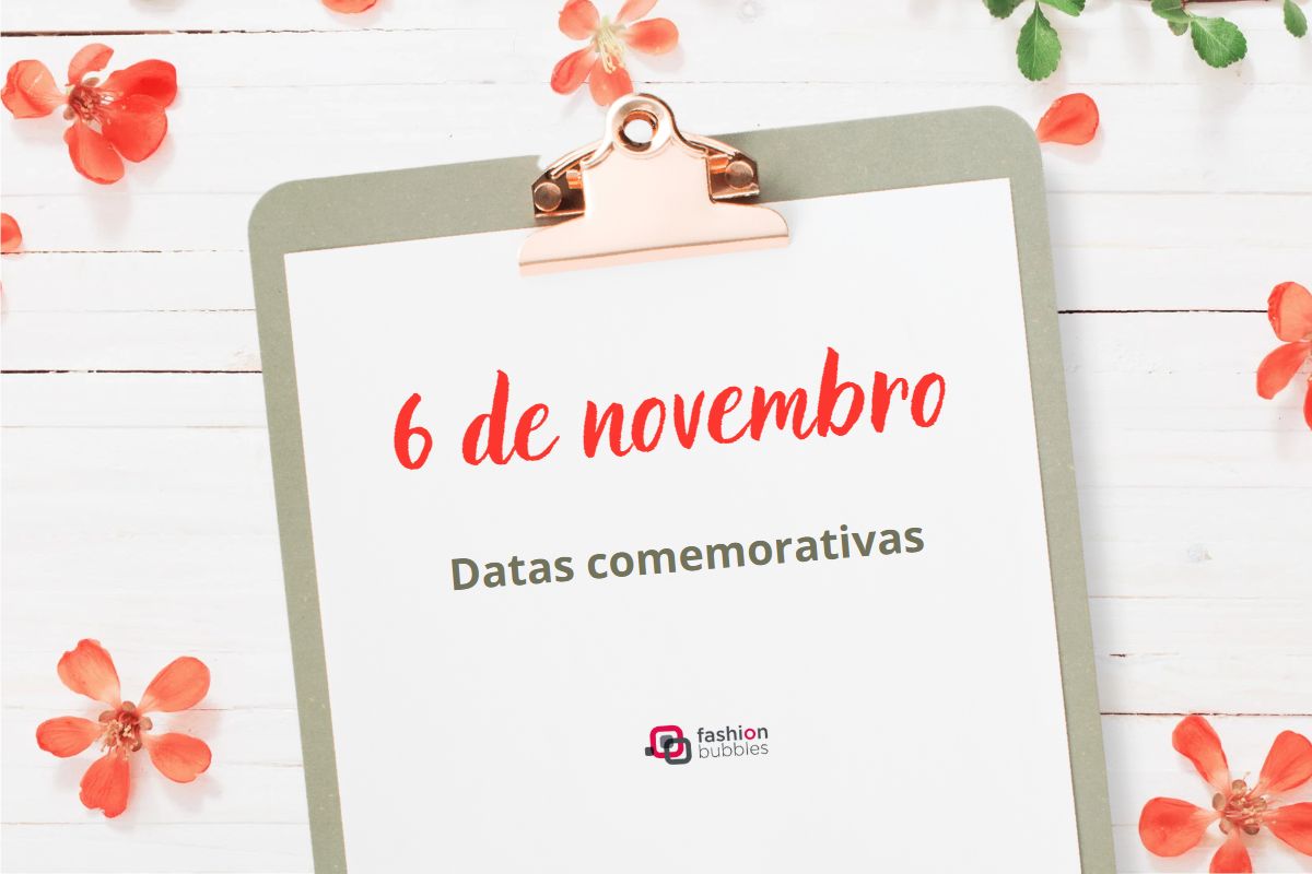 Foto de prancheta com folha de sulfite e data 6 de novembro.