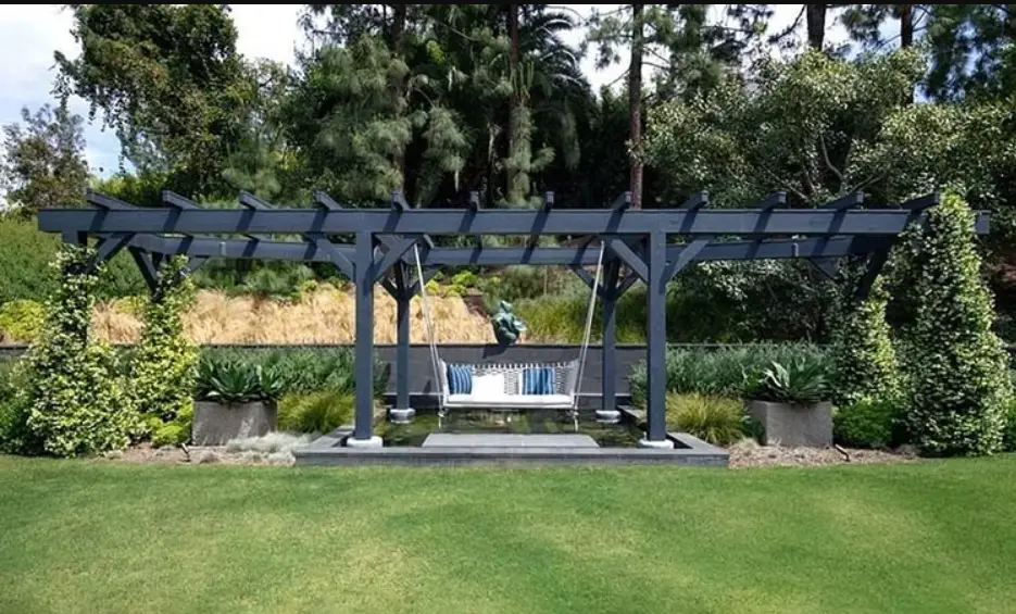 Jardim na casa de Justin Bieber