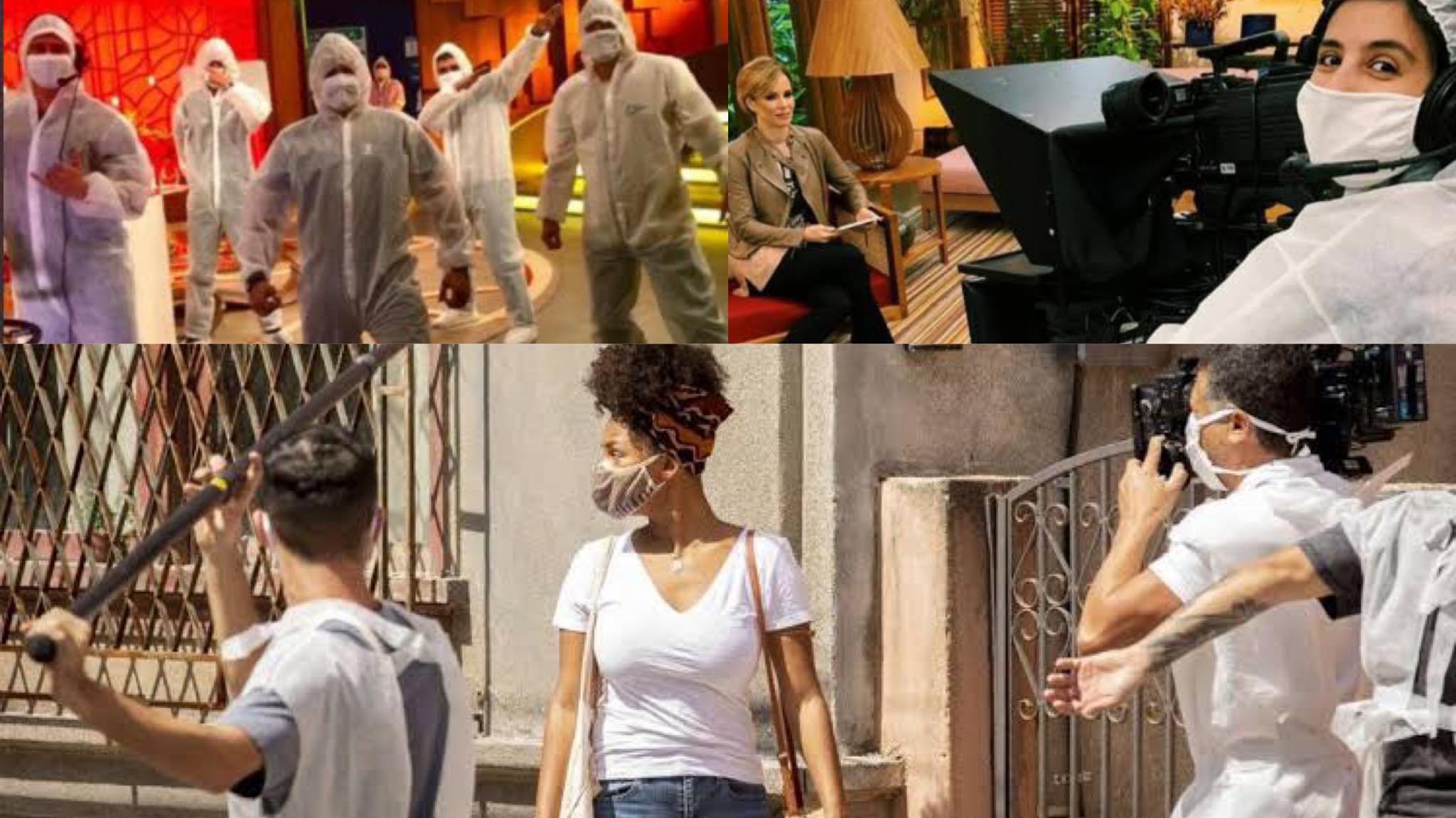 Globo segue os protocolos de segurança de maneira rígida. Fonte: Redes Sociais