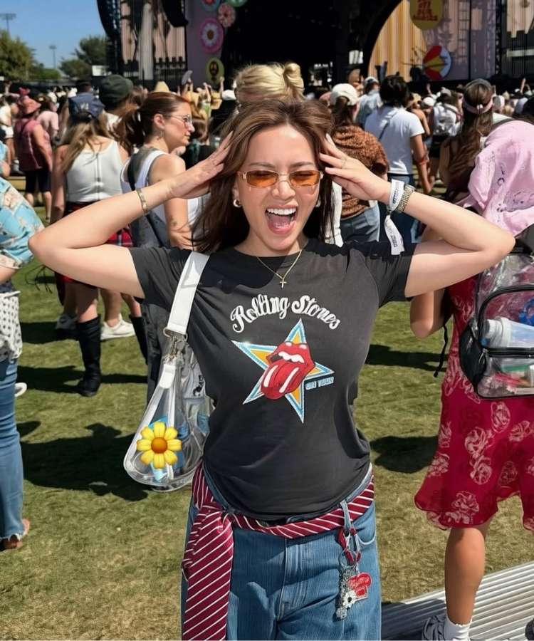 Looks para o Rock in Rio 2026 Bring Me The Horizon: camiseta de banca e gravata como cinto