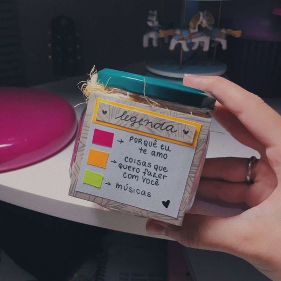 presentes criativos para namorado potinho do amor