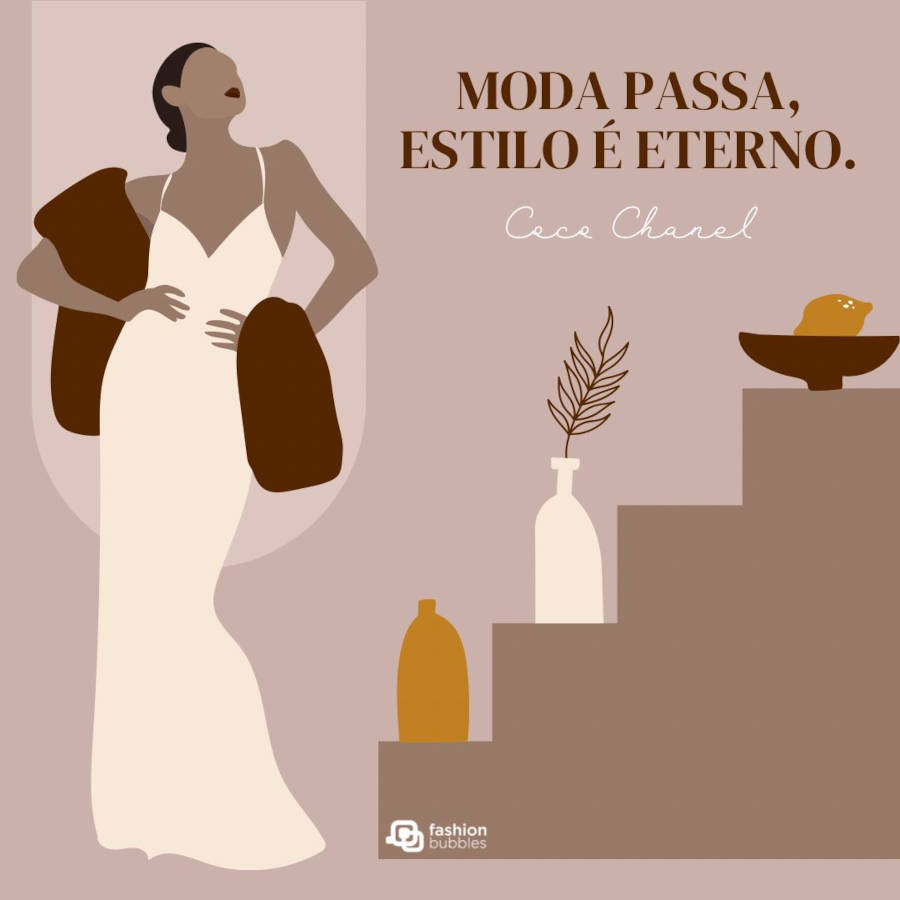 Frase sobre moda de Coco Chanel: “Moda passa, estilo é eterno.”