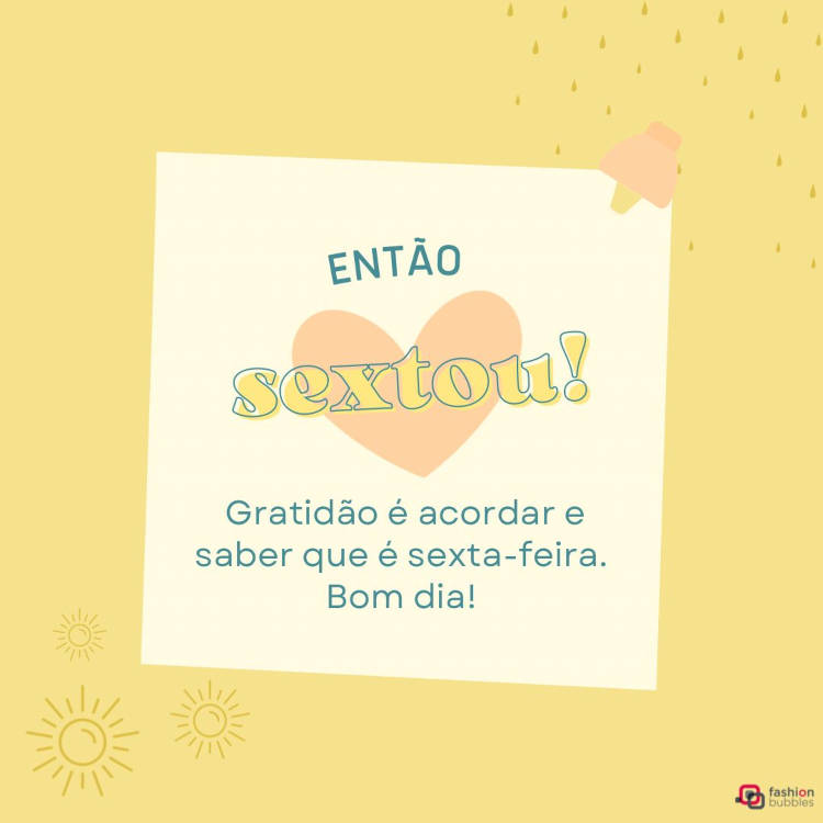 Frase de bom dia na sexta feira