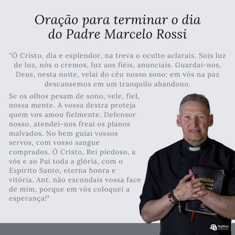 Foto de oração para fazer de noite.