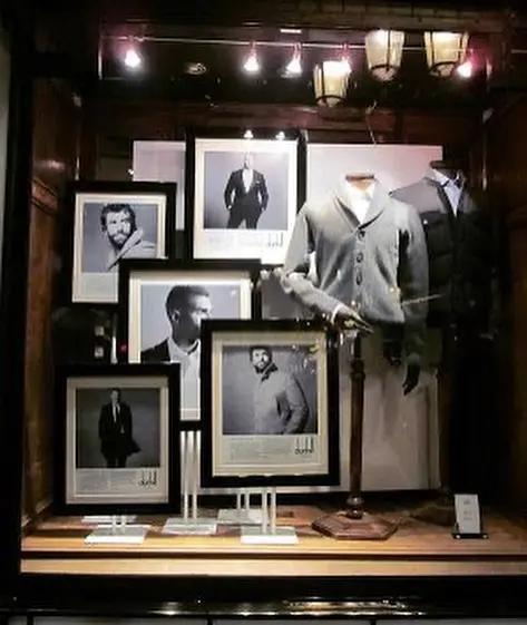 vitrine com fotos dia dos pais