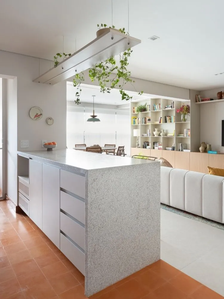 Cozinha decorada de apartamento de 113 m²