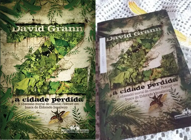 Livro Z: a cidade perdida. Foto do livro Z: a cidade perdida.