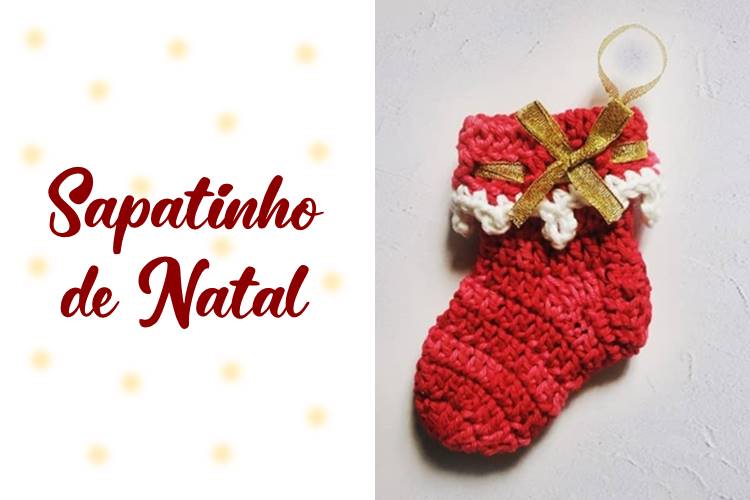 Foto de sapatinho de Natal.