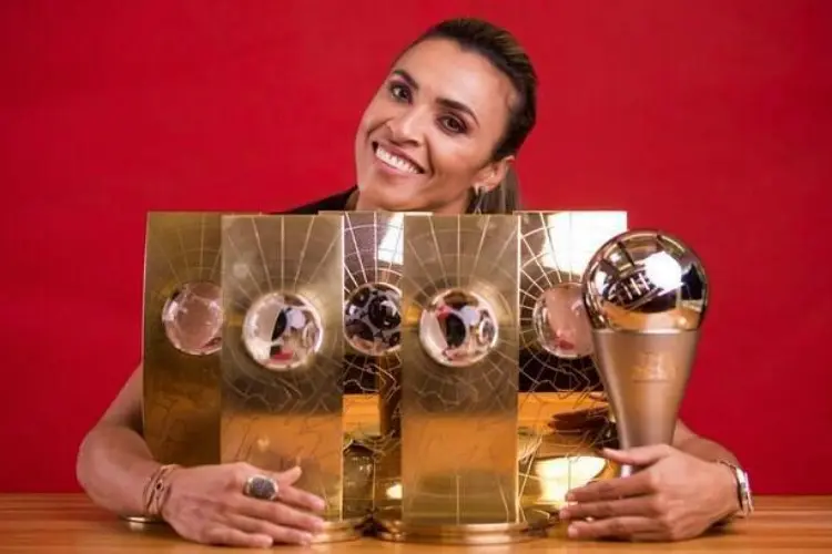 Marta venceu o Prêmio de Melhor do Mundo seis vezes – Fonte: Divulgação/CBF