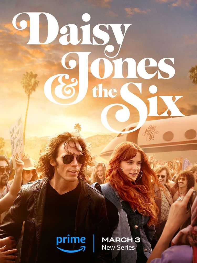 pôster de daisy jones and the six, série do amazon prime video. 