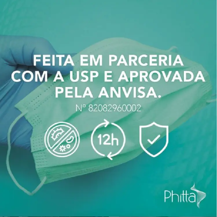 Imagem do Instagram da máscara Phitta.