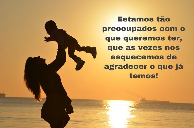 Frase de gratidão para grupo