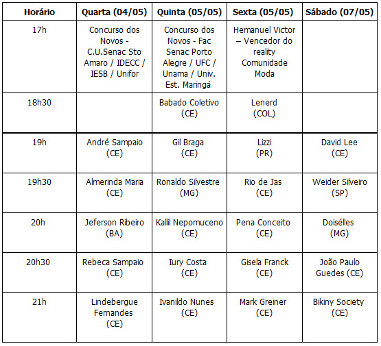 Programação DFB 2016