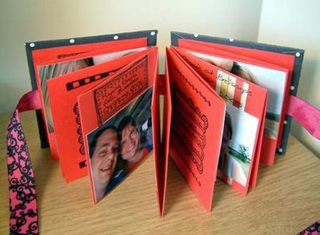 ÁLbum de fotos estilo scrapbook para namorado