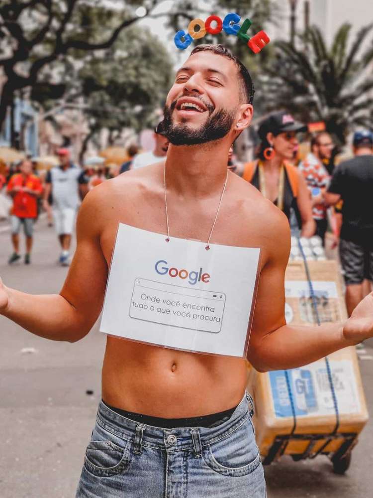 Opção de plaquinhas para look de Carnaval
