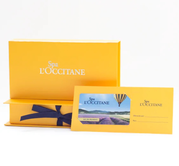 vale amarelo da loccitane para um dia no spa