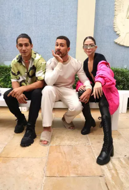 Juan Guedes, Carlinhos Maia e Jordanna Maia.