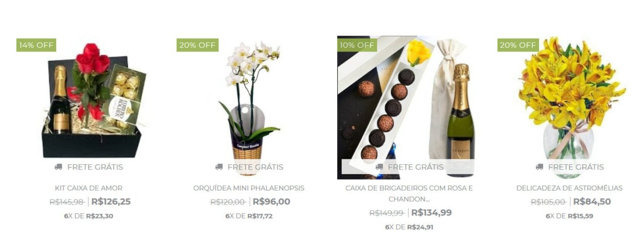 Print de loja na web