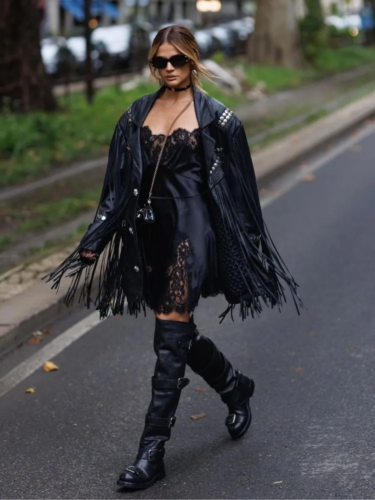 Foto de Thássia Naves, uma das famosas brasileiras na Milão Fashion Week
