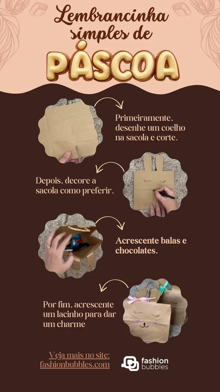 Lembrancinha simples de Páscoa.